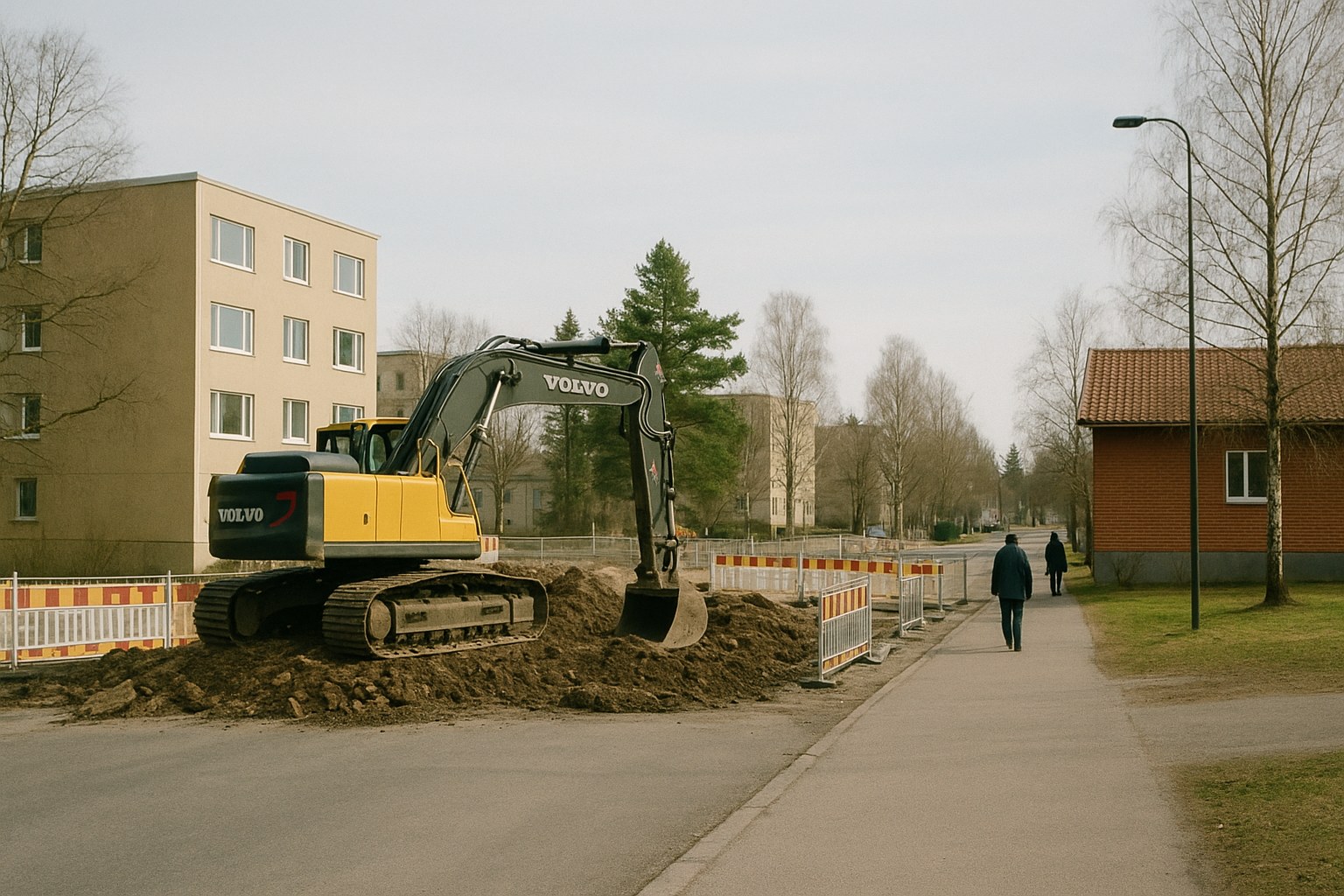 Kuvituskuva: Lintulahdenkadun rakennustyöt alkavat Lehtoniemessä