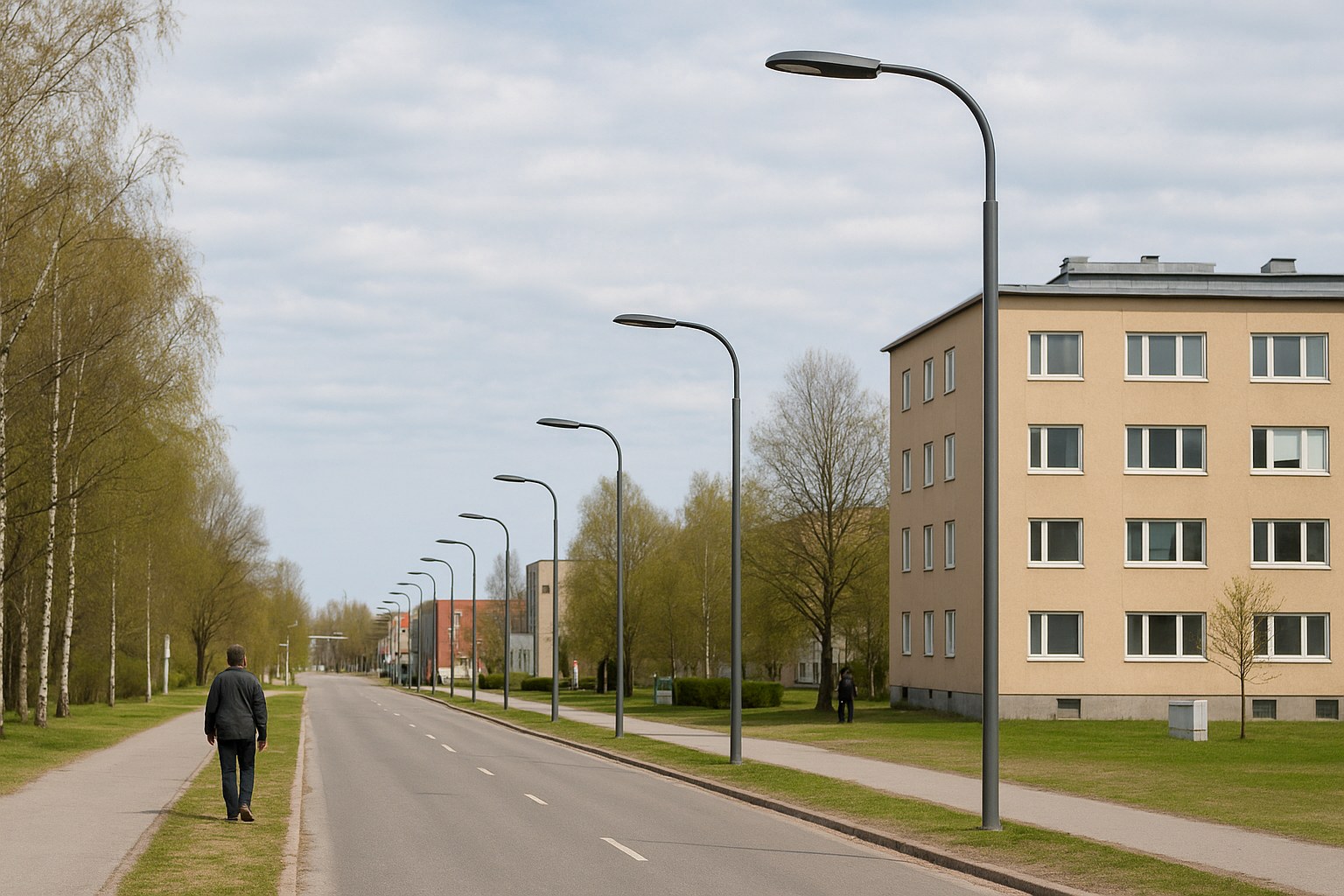 Kuvituskuva: Oulu uudistaa Kainuuntien katuvalaistuksen